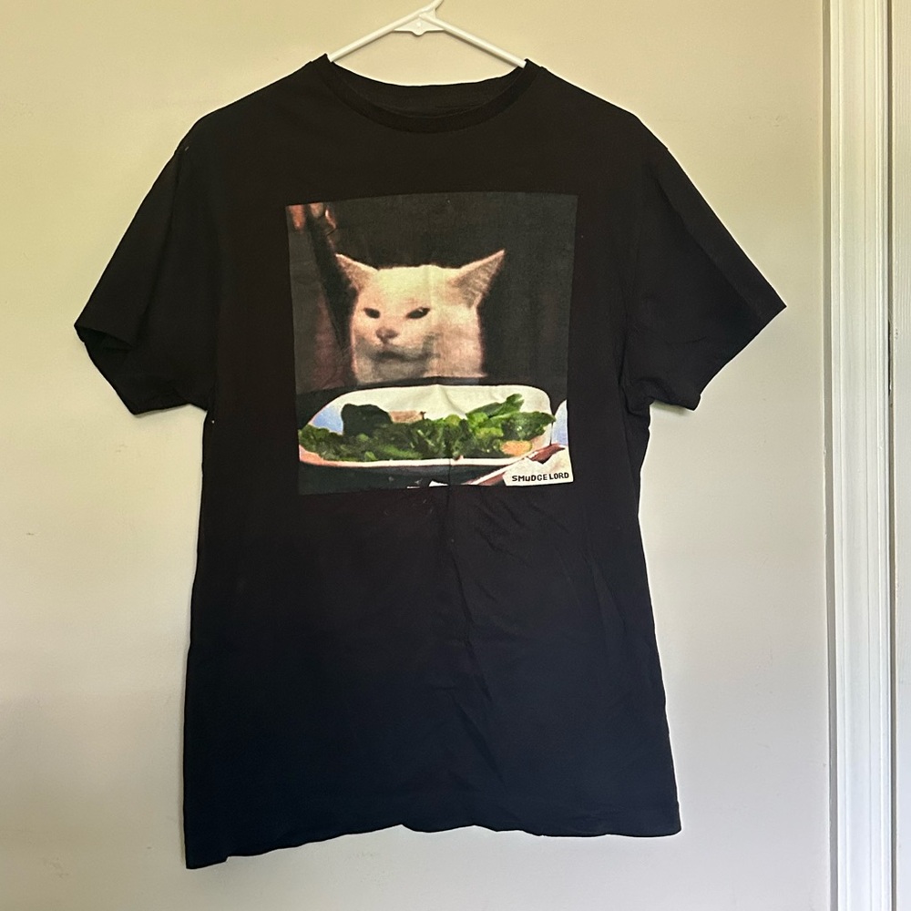 smudge lord cat meme shirt